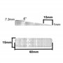 cyclingcolors 10x Cale auto cassante 60mm coin de calage réglage universel bricolage meuble, transparent