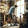 cyclingcolors Raccord Flexible de Pompe à vélo Double tête Valve Presta + Schrader gonflage Roue VTT Route Poussette Chariot bro