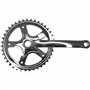 cyclingcolors pédalier vélo 40 Dents + manivelle 165mm Acier chromé axe carré Fixie singlespeed BMX électrique