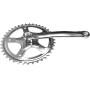 cyclingcolors pédalier vélo 40 Dents + manivelle 165mm Acier chromé axe carré Fixie singlespeed BMX électrique