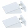 cyclingcolors 2x Butée d'arrêt de volet roulant triangulaire 40mm avec contreplaque et vis Store Fenêtre Equerre Enroulement Dér