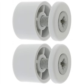 cyclingcolors 2x Butée d'arrêt de lame finale de volet roulant ronde 15mm Ø22mm en PVC avec rondelle et vis Store Fenêtre Enroul