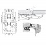 1kg angle 90° idéal caravane bateau van camping-ca