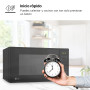 LG MH6042D Micro-ondes avec grill et écran numérique, de 20 litres et 700 W, 5 niveaux de puissance, fonction I-Wave, cuisine pl