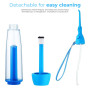 Jet Dentaire Hydropulseur Manuel Portable | sans Fil, sans Batterie | Irrigateur Buccal de Voyage, Pression Réglable | Nettoyage