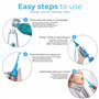 Jet Dentaire Hydropulseur Manuel Portable | sans Fil, sans Batterie | Irrigateur Buccal de Voyage, Pression Réglable | Nettoyage
