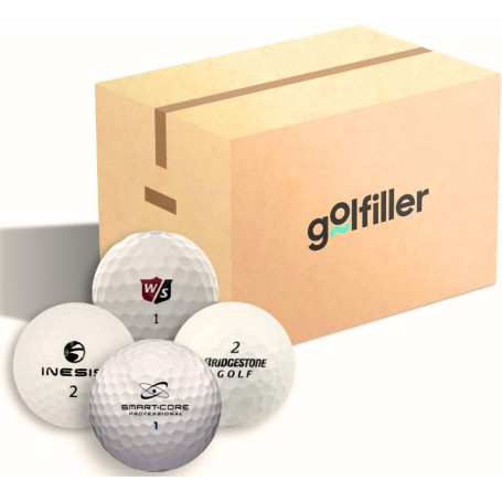 golfiller Balles de Golf d'occasion Mix 50 balles de Golf Toutes Marques et modèles Qualité AAA/AA - Balles Tous Niveaux - 97% d