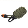 SHOP-STORY - Grenade de Survie - kit de 21 Pièces avec Mousqueton - Vert
