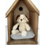 Bouillotte doudou 2 en 1● Peluche chien toute douce bébé & enfant ● Action chaud et froid ● Bouillotte sèche micro-ondes ● Perle