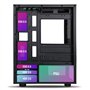 Spirit Of Gamer - Boitier PC Gamer RGB, 6 Ventilateurs 120 mm ARGB Inclus, Compatible mATX, Moyen Tour Gaming Vide avec Paroi La