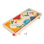 Janod - Flipper en Bois Rétro - Jeux de Société Enfant - Jeu d'Adresse - Apprentissage Stratégie et Concentration - Certifié FSC