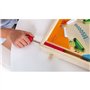 Janod - Flipper en Bois Rétro - Jeux de Société Enfant - Jeu d'Adresse - Apprentissage Stratégie et Concentration - Certifié FSC
