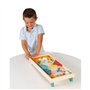 Janod - Flipper en Bois Rétro - Jeux de Société Enfant - Jeu d'Adresse - Apprentissage Stratégie et Concentration - Certifié FSC