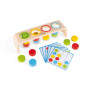 Janod - Essentiel - Tri des Couleurs - Jeu Educatif Premier Âge en Bois - Apprentissage des Couleurs et Motricité Fine - Peintur