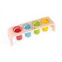 Janod - Essentiel - Tri des Couleurs - Jeu Educatif Premier Âge en Bois - Apprentissage des Couleurs et Motricité Fine - Peintur