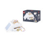 Janod - Boite à Bijoux avec Ouvertures Secrètes - Livré avec 1 Bracelet et 1 Collie sur Le Thème Licorne - avec Tiroir et Miroir