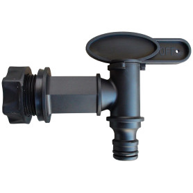 Belli 0857 7 Robinet Raccord Rapide Clipsable 20/27 Noir