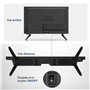 Heming Smart TV 18,5" (47 cm) Android Connecté WiFi avec Bluetooth - 12V/24V/220V - Camping Car Camion Fourgon Poids Lourd Carav