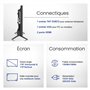Heming Smart TV 18,5" (47 cm) Android Connecté WiFi avec Bluetooth - 12V/24V/220V - Camping Car Camion Fourgon Poids Lourd Carav
