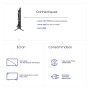 Heming Smart TV 22" (55 cm) Android Connecté Internet WiFi avec Bluetooth - 12V/24V/220V - Camping Car Camion Fourgon Poids Lour