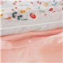CÔTE DECO Parure de lit 140x200 cm Enfant - Housse de Couette 140x200 cm + 1 Taie d'oreiller 63x63 cm Motif imprimé biche Rose e