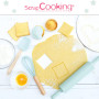 ScrapCooking - Kit Ustensiles Pâtisserie pour Enfants - Coffret Cadeau 4 Ustensiles : Fouet, Spatule, Cuillère, Rouleau - Bois &