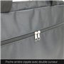Waytex 71016 Sacoche Ordinateur 17 pouces Porte Document Imperméable Multipoches 17,3'' Noir