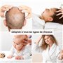 Sun&Sia - Brosse à Cuir Chevelu en Bois FSC Hêtre - 9 points de Massage en Pierre Naturelle - Stimule Circulation Sanguine - Rev