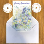 15-6466 Heureux ANNIVERSAIRE Roulettes de 1 à 99 ans Carte illustrée en Relief avec enveloppe blanche 12x19,5cm Bleu Argenté Bri