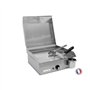PLANCHAELEC - Plancha Electrique NEO E420-1800W - Couvercle + 2 Ustensiles - Inox - Thermostat Réglable - 5 Personnes - Made In