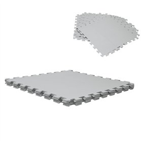 WERKA PRO Dalle pour Piscine Grise 50x50cm 3mm épaisseur 9 pièces