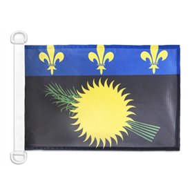 AZ FLAG - Drapeau Guadeloupe - 45x30 cm - Pavillon Nautique Guadeloupéen - France Spécial Bateau Et Extérieur En Maille Bloquée