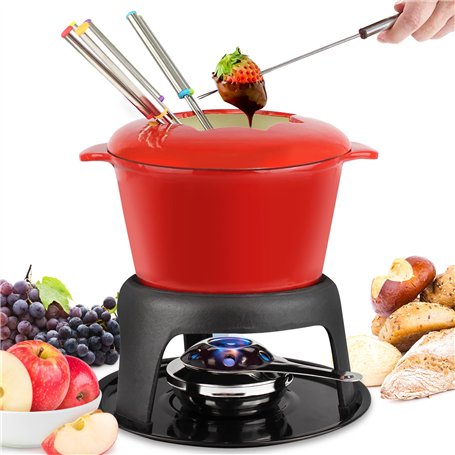 Todeco Service à Fondue avec 6 fourchettes