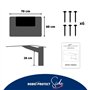 Abri Robot Tondeuse multimarque ROBOT PROTECT Side 62 x 70 x 33 cm | Résistant aux intempéries + Protection UV | Pieds en INOX |