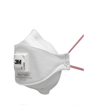 Masque jetable 3M 9332+ Aura avec le niveau de protection le plus élevé FFP3 pour un maximum