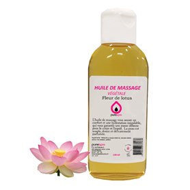 Huile de Massage végétale parfumée Fleur de Lotus 100ml - 100% Massage Naturelle relaxante et exotique - Purespa