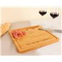 CADEAUX.COM - Planche à Découper Personnalisable en Bambou + Couteau en Acier - Prénom et Message - Idée Cadeau Personnalisé Ave