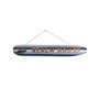 Planche de Surf décorative Beach House 100cm en Bois Bleu et Blanc
