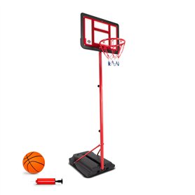 Panier de Basket sur Pied Evolutif Denver Hauteur réglable de 1.05m à 1.65m Ballon et Pompe Inclus