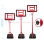 Panier de Basket sur Pied Evolutif Denver Hauteur réglable de 1.05m à 1.65m Ballon et Pompe Inclus