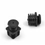 Ajile Embout Réglable Ajustable à Ailettes Entrant Patin Pied de Table Meuble Mobilier Tubulaire Carré en Plastique NOIR pour Tu