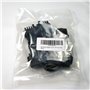 Ajile Embout Réglable Ajustable à Ailettes Entrant Patin Pied de Table Meuble Mobilier Tubulaire Carré en Plastique NOIR pour Tu