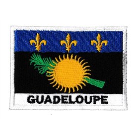 Patche Écusson Guadeloupe Patch Drapeau Guadeloupéen Brodé A Coudre