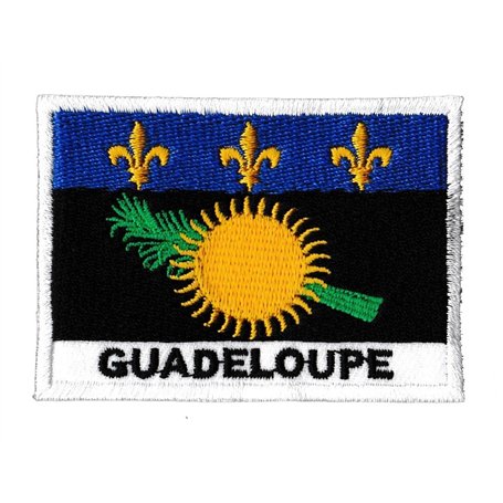 Patche Écusson Guadeloupe Patch Drapeau Guadeloupéen Brodé A Coudre