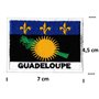 Patche Écusson Guadeloupe Patch Drapeau Guadeloupéen Brodé A Coudre