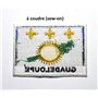 Patche Écusson Guadeloupe Patch Drapeau Guadeloupéen Brodé A Coudre