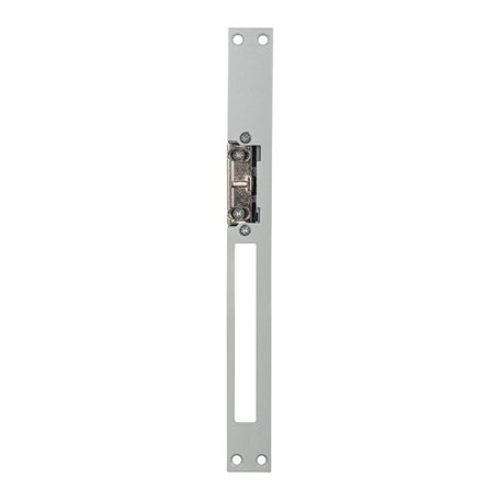 SCS Sentinel - Gâche Électrique Réversible LockElek 301 - Têtière Longue 250mm en Acier - Déclenchement Permanent - Rouleau Régl