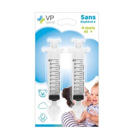 Pack de 2 Mouches Bebes en Seringue Nasale Bebe - contenance 10 ML