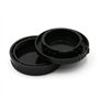 Nikon1 BO Bouchon BOITIER + Cache Arrière pour Objectif à Monture Nikon 1 One Compatible : V1 V2 J1 J2 J5 Nikon 1 v3 AW1 Etc. - 