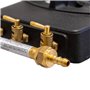 PROWELTEK - Rechaud gaz 4 pieds Fonte véritable 9800 2 Bruleurs Plats grands volumes